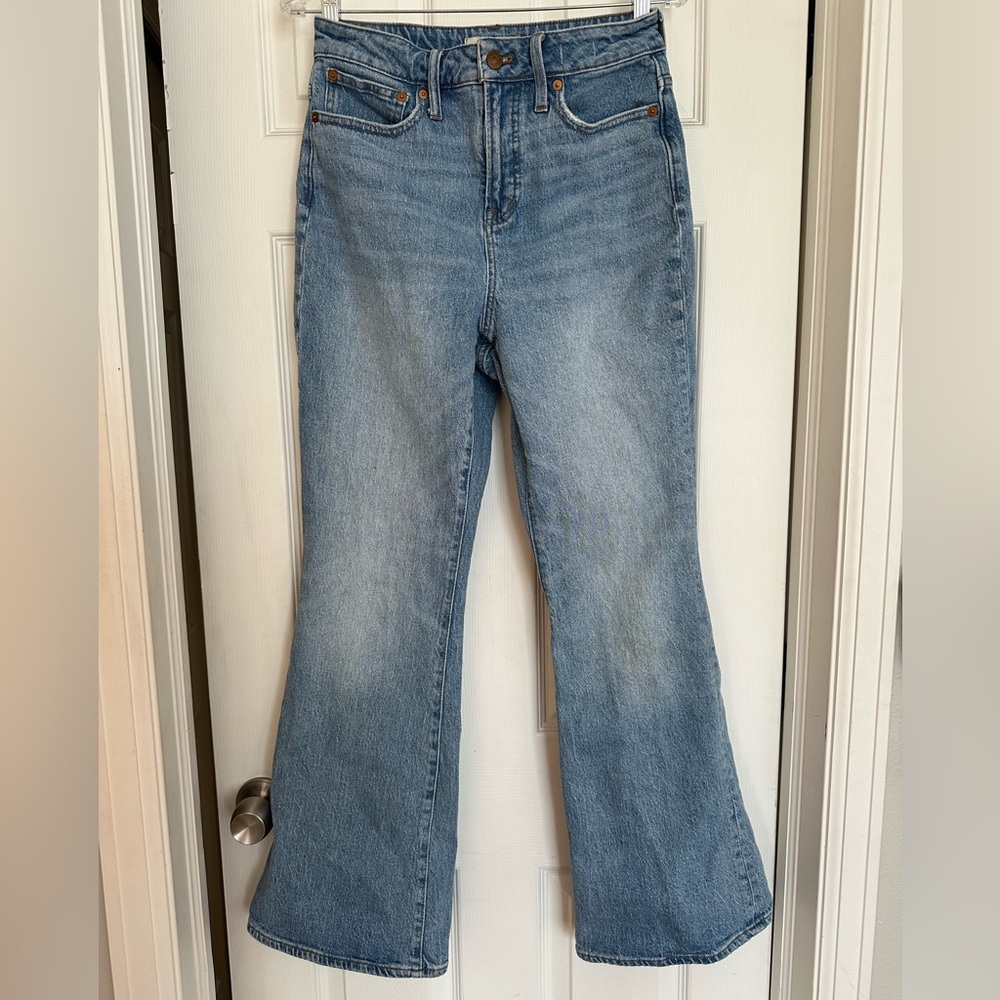 Madewell Light Wash Curvy Perfect Vintage Flare Denim Jeans